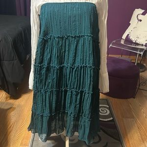Embellished skirt, sz 9, green